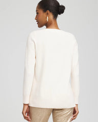 Chico's Women | Button Tunic Sweater ENGLISH CREAM