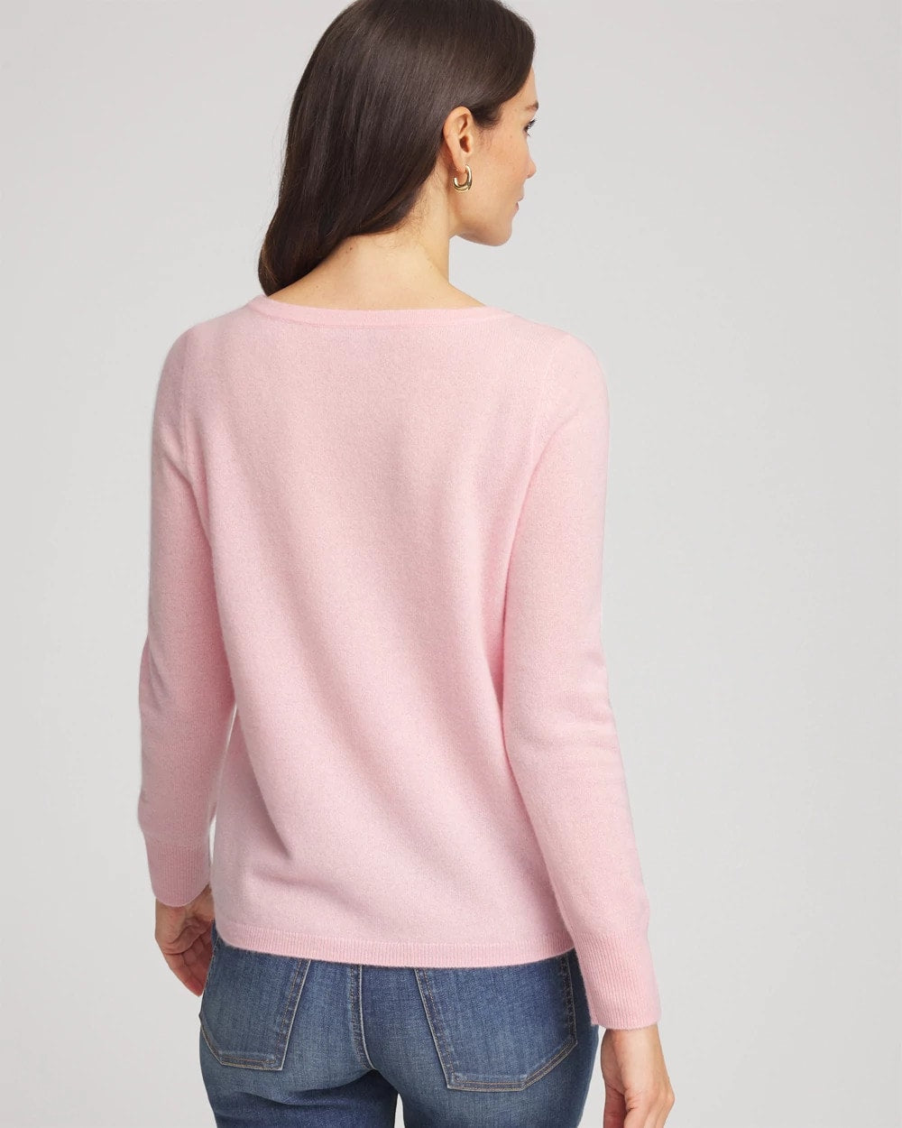 Chico's Women | Embellished Cashmere Pullover Sweater BLUSHED