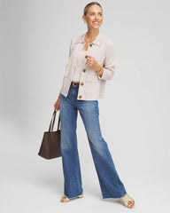 Chico's Women | Button-Front Cardigan Jacket SMOKEY TAUPE