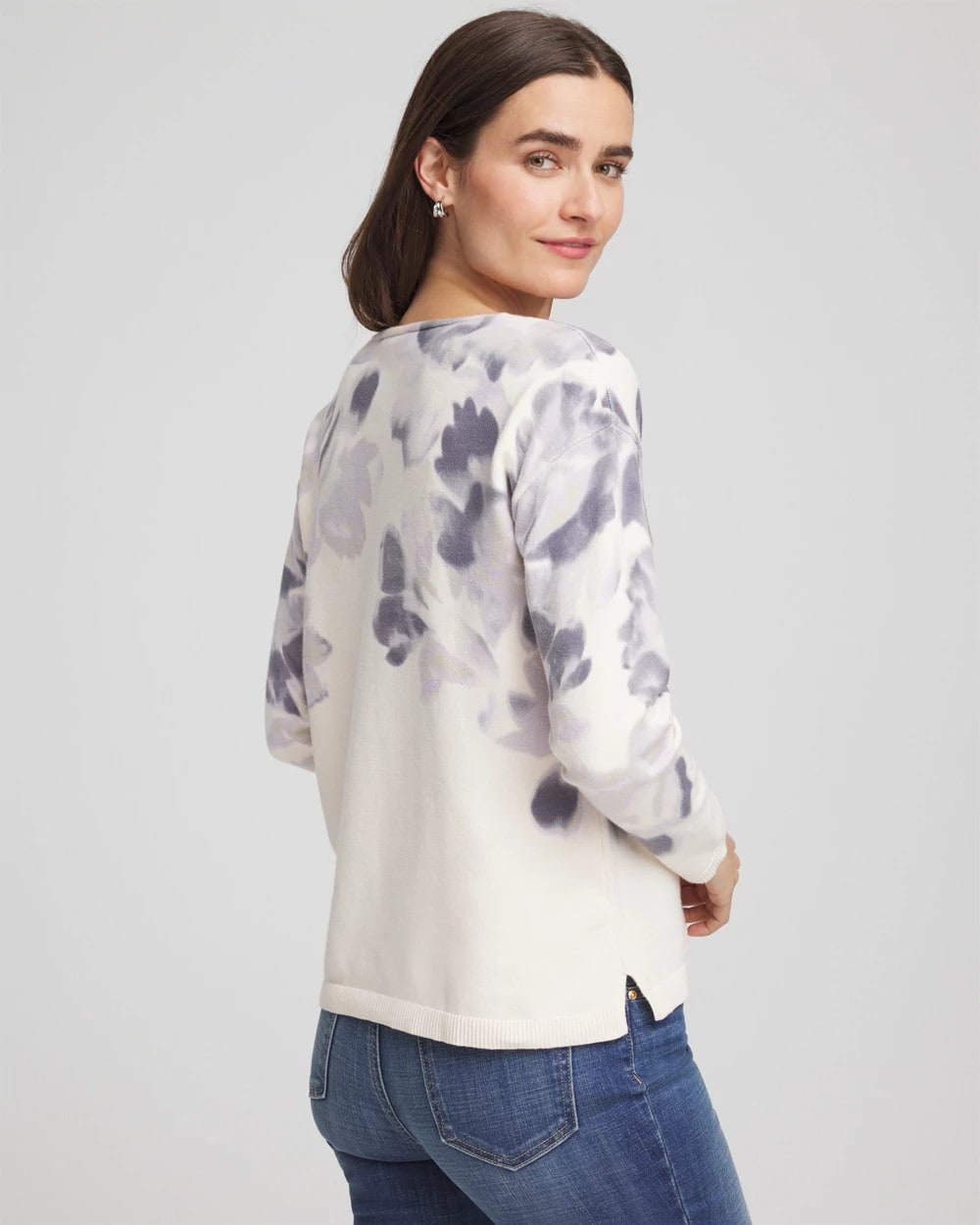 Chico's Women | Printed V-Neck Sweater MULTI