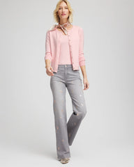 Chico's Women | Crewneck Cardigan BLUSHED