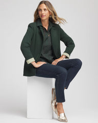 Chico's Women | Single-Breasted Sweater Blazer DARKEST SPRUCE