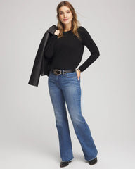 Chico's Women | Crewneck Cashmere Pullover Sweater BLACK