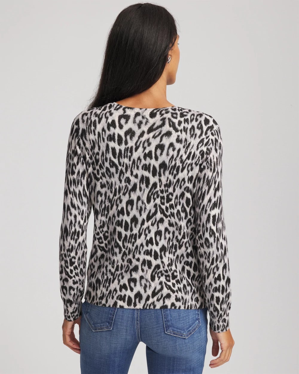 Animal Crewneck Cardigan