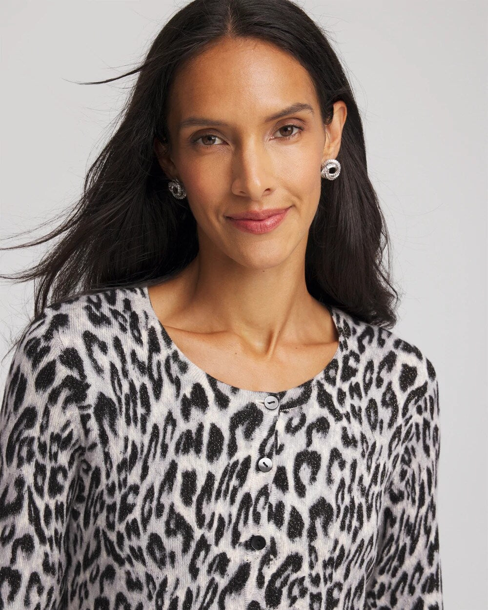 Animal Crewneck Cardigan