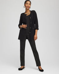 Chico's Women | Button-Down Crewneck Coatigan BLACK