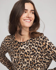 Chico's Women | Cashmere Animal Long-Sleeve Pullover Sweater CAMEL