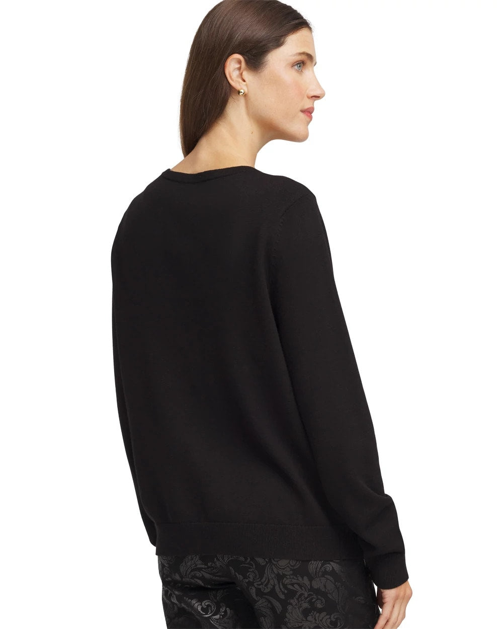 Chico's Women | Ombré Rhinestone Cardigan BLACK