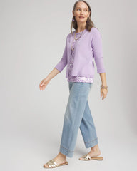 Chico's Women | Summer Romance Short Cardigan GENTLE LAVENDER