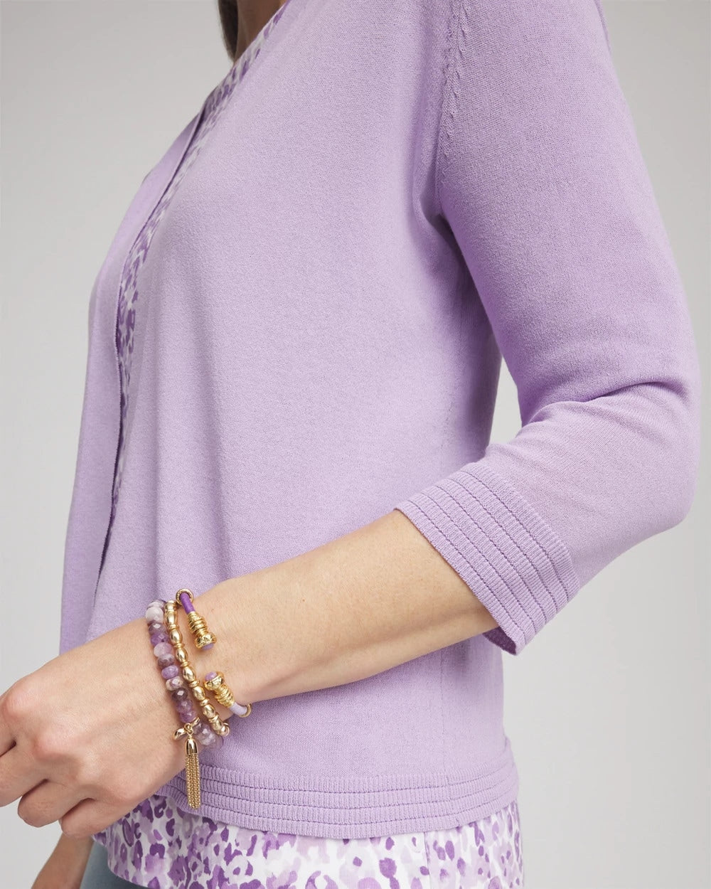 Chico's Women | Summer Romance Short Cardigan GENTLE LAVENDER
