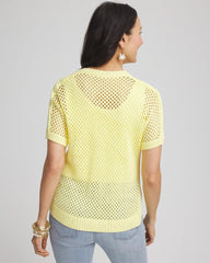 Chico's Women | Dolman Sleeved Sweater Tee BRIGHT YELLOW