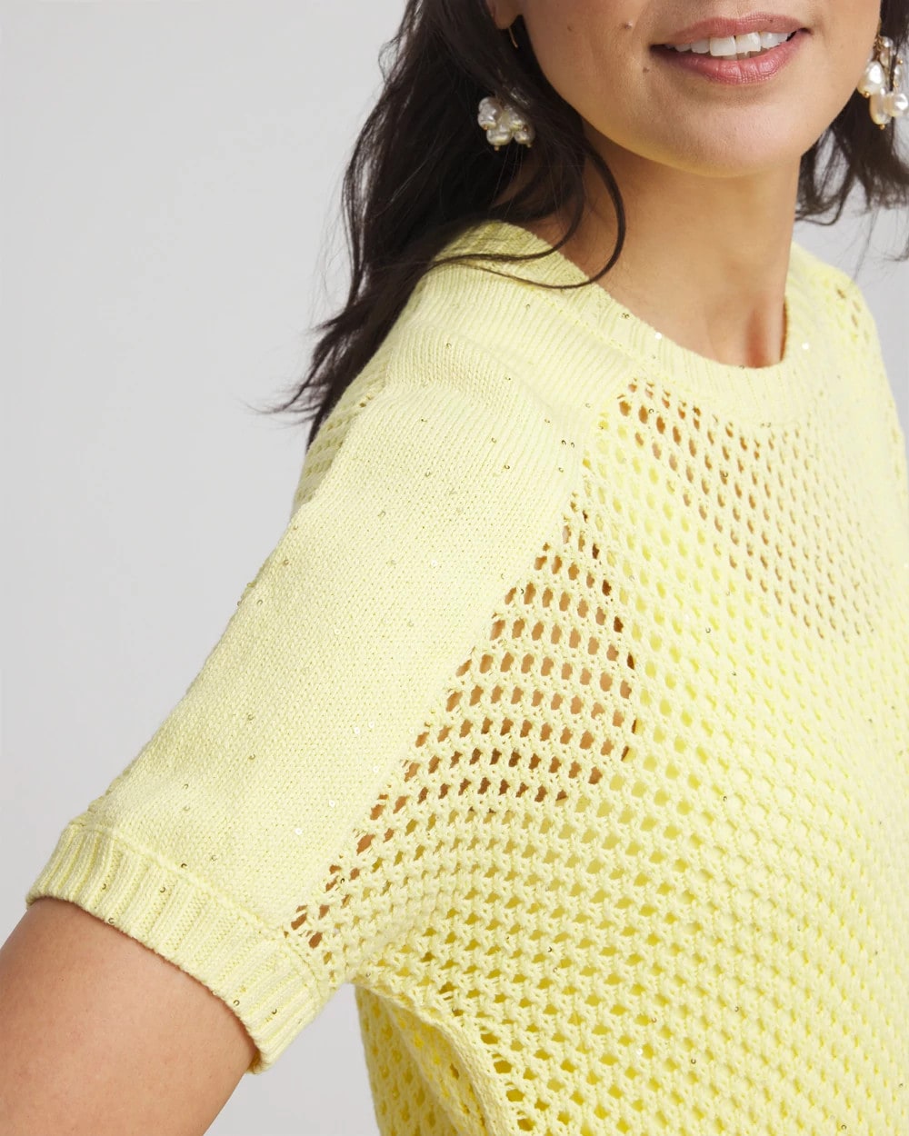 Chico's Women | Dolman Sleeved Sweater Tee BRIGHT YELLOW