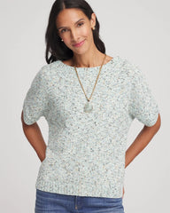 Chico's Women | Textured Dolman Pullover Sweater BLUE MENTHE