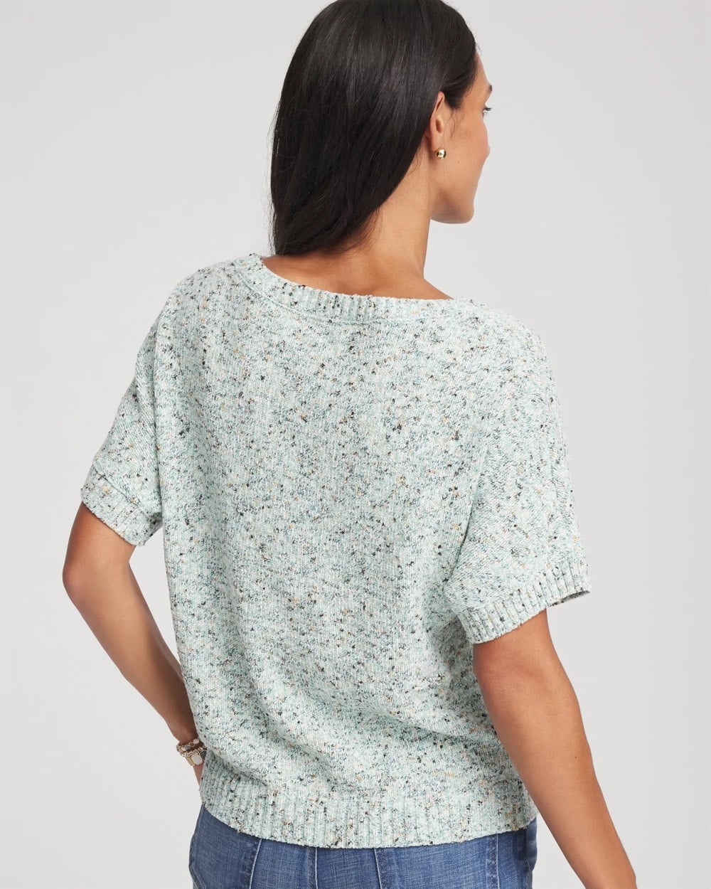 Chico's Women | Textured Dolman Pullover Sweater BLUE MENTHE