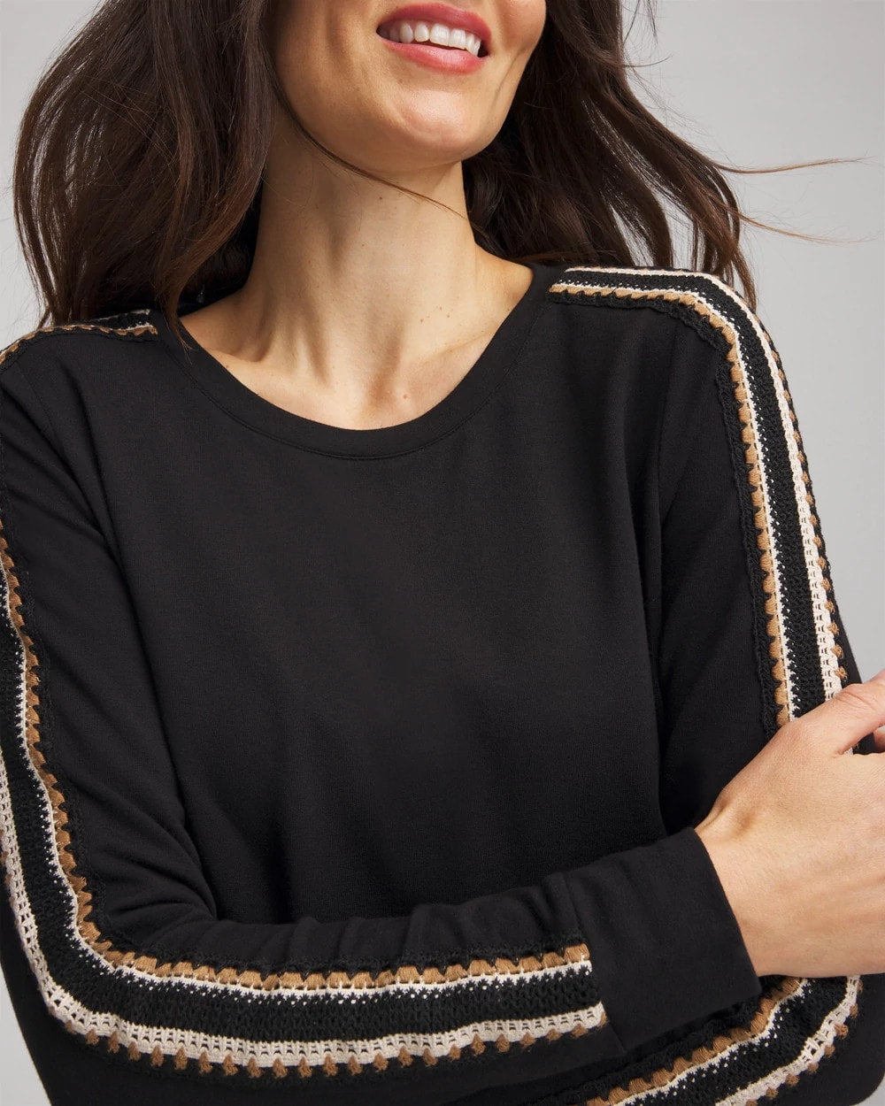 Zenergy® Lattice-Trim Pullover Top