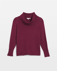 Chico's Women | Cowlneck Long-Sleeved Sweater DEEP CHIANTI