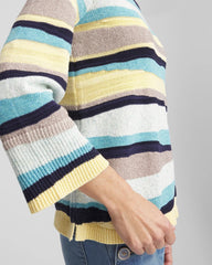 Chico's Women | Striped Pullover AQUATIC TEAL
