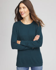 Chico's Women | Touch of Cool™ Layering Tee TEAL SHADOW