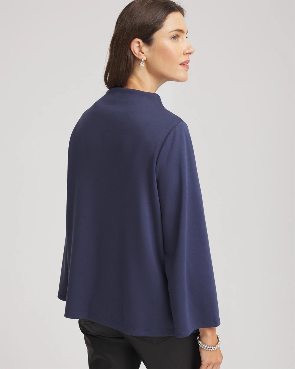 Chico's Women | Embellished Structured Top INDIGO SKY