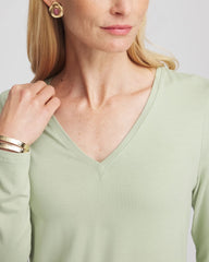 Chico's Women | Touch of Cool™ V-Neck Layering Tee SAGE MEADOW