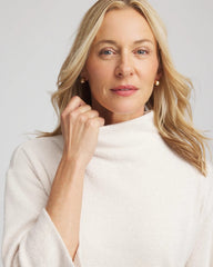 Chico's Women | Jacquard Cozy Turtleneck ENGLISH CREAM