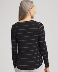 Chico's Women | Touch of Cool™ Lurex Layering Tee BLACK