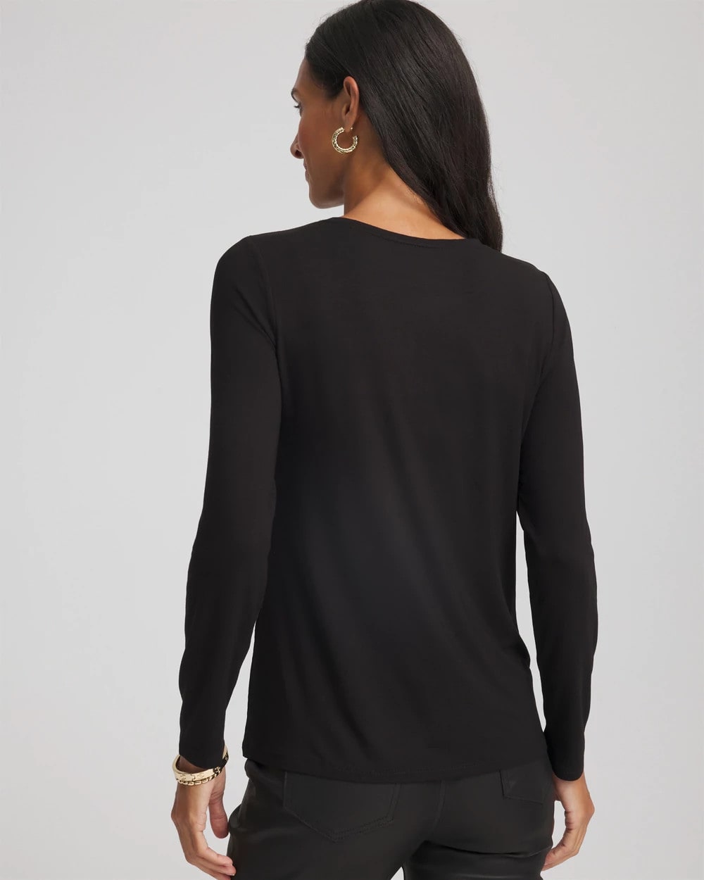 Chico's Women | Touch of Cool™ Layering Tee BLACK