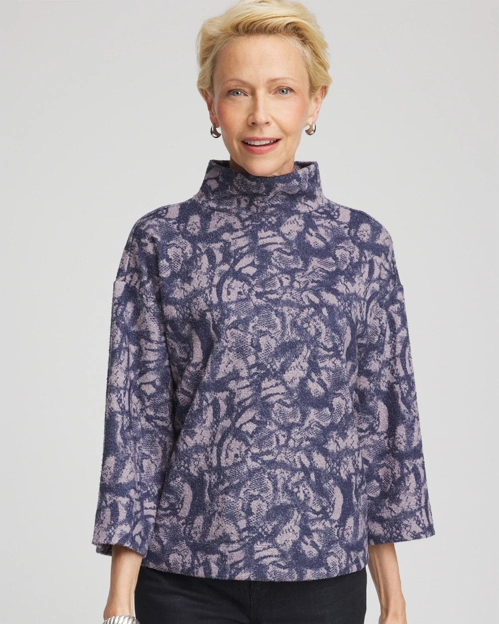 Animal Cozy Turtleneck