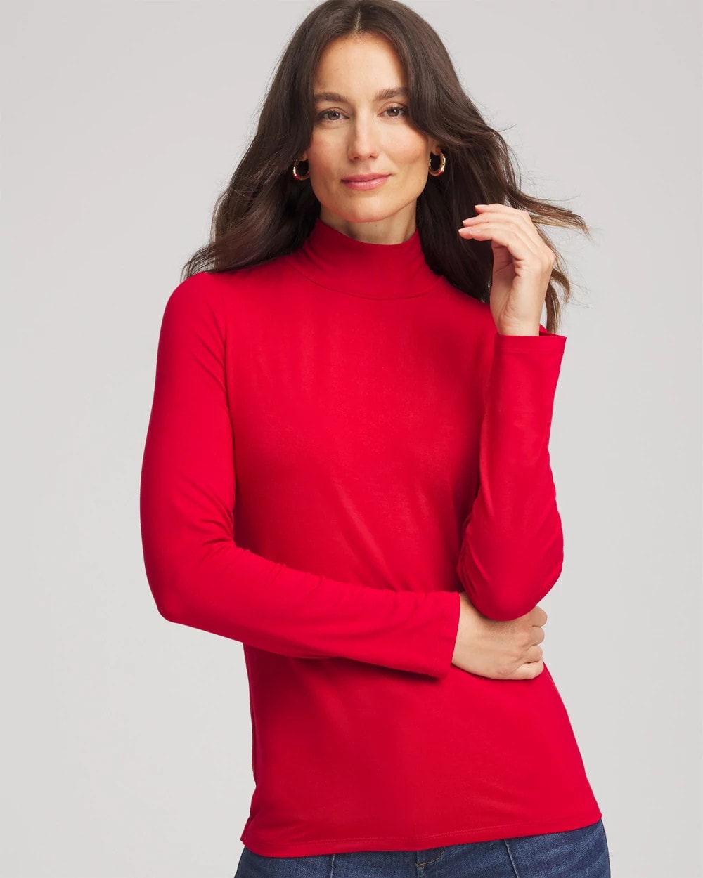 Touch of Cool™ Mockneck Layering Tee