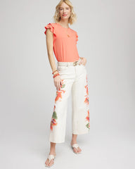 Touch of Cool™ Flutter Sleeve Tee