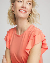Touch of Cool™ Flutter Sleeve Tee