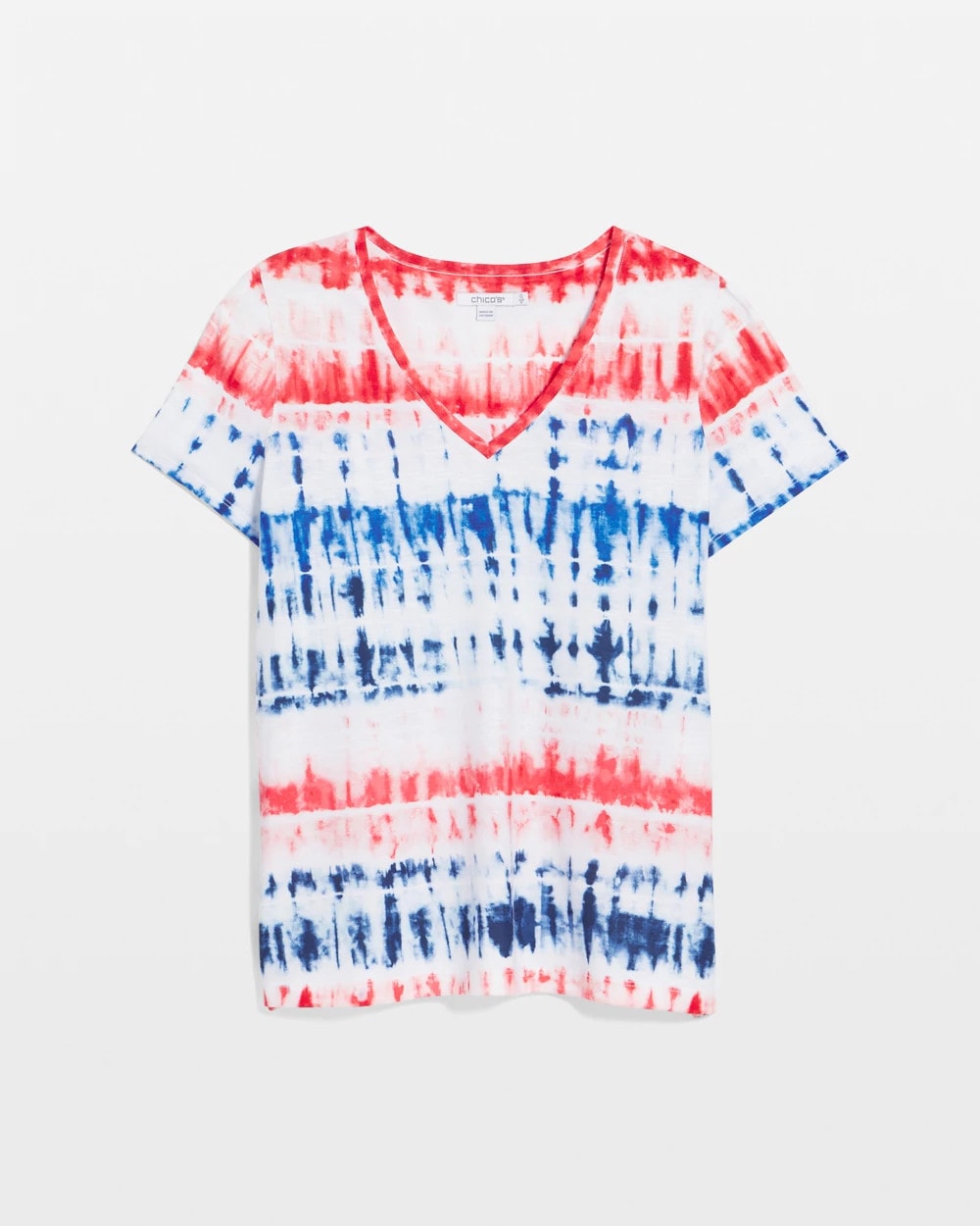 Zenergy® Americana Tie-dye V-Neck Tee