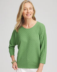 Chico's Women | Textured Wedge Top SALTED LIME