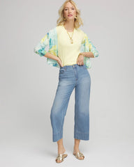 Chico's Women | Classic Fit Pima Cotton Tee BRIGHT YELLOW