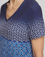 Zenergy® Graphic Ombre V-Neck Tee