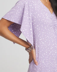 Touch of Cool™ Handkerchief-Sleeve V-Neck Tee