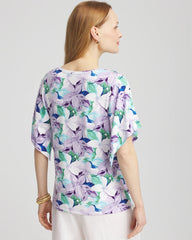 Chico's Women | Touch of Cool™ Lily Handkerchief-Sleeve V-Neck Tee GENTLE LAVENDER