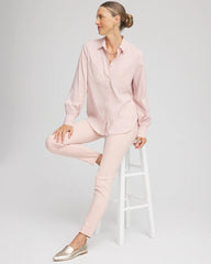 Chico's Women | Classic-Fit Collared Shirt ROSE SMOKE