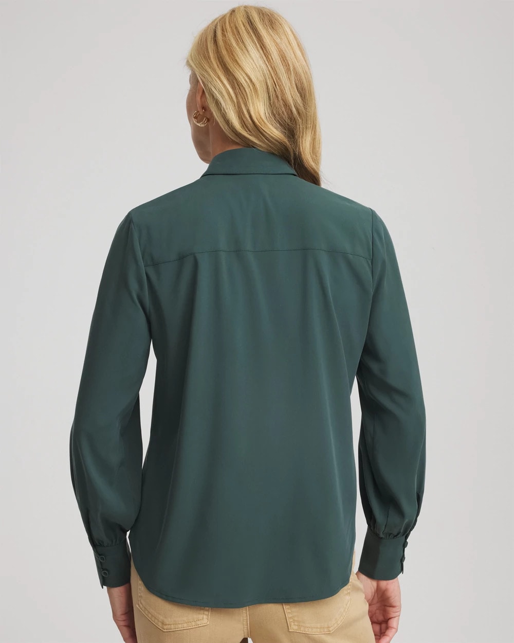 Chico's Women | Classic-Fit Collared Shirt DARKEST SPRUCE