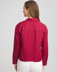 Chico's Women | Tencel™ Classic Fit Shirt RUSSET RED