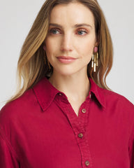 Chico's Women | Tencel™ Classic Fit Shirt RUSSET RED