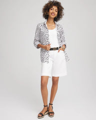 Chico's Women | No Iron™ Polka Dot  Shirt OPTIC WHITE