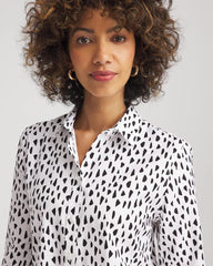 Chico's Women | No Iron™ Polka Dot  Shirt OPTIC WHITE