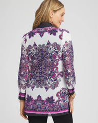 Chico's Women | Travelers™ Collection Mesh Shirt Jacket PURPLE CLOVER