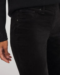 Chico's Women | Velveteen Pull-On Flared Jeans BLACK