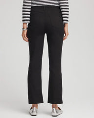 Chico's Women | Cropped Girlfriend Kick-Flare Jeans BLACK