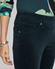 Chico's Women | Velveteen Pull-On Flared Jeans TEAL SHADOW