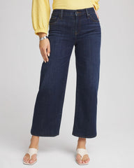 Chico's Women | Girlfriend Cropped Wide-Leg Jean DARK SAPPHIRE INDIGO