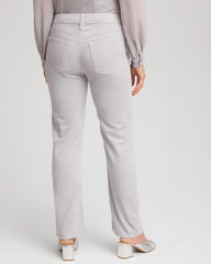 Chico's Women | Velveteen Pull-On Flared Jeans DOVE GRAY