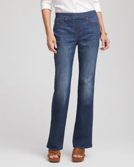 Chico's Women | Pull-On Slim Bootcut Jeggings ESTERO INDIGO